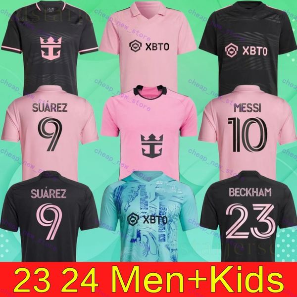 2024 25 Jerseys de football adulte CF Messis SUAREZ Inter MiamiS Matuidi HIGUAIN CAMPANA YEDLIN BECKHAM 23 24 Football Hommes Enfants Fans Version MLS Chemise Kits Enfant