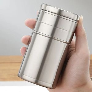2024 250/300/400/500 ml Vacuum tasse 316 en acier inoxydable compact et tas de thé portable thermos thermos thermos thermos de bouteille d'infuseur de thé à 1.