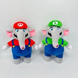 2024 26cm muñeco de peluche elefante de dibujos animados figura de Anime juguetes colgantes de peluche suave novio niños cumpleaños regalos de Navidad