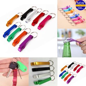 2024 2In1 Pocket Sleutelhanger Aluminium Bierflesopener Klauw Bar Kleine Drank Sleutelhanger Ring Bier Opener Sleutelhanger 200 stuks