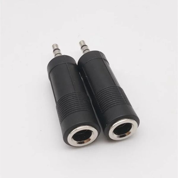 2024 2PCS 3,5 Double Rotor 6.5 Adaptateur 3.5 Révolution 6.5 Femelle 6.5 Femelle à 3,5 Convertisseur de signal audio masculin petit en grand pour audio