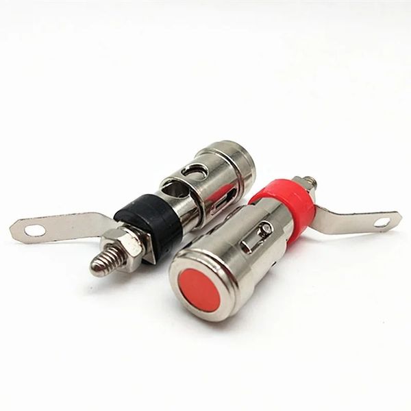 2024 2pcs Post Connector Post, terminales de cable de enlace de enlace para subwoofer de amplificador de altavoces de video de audio, estilo de empuje de altavoces de estilo libre para los terminales de altavoces