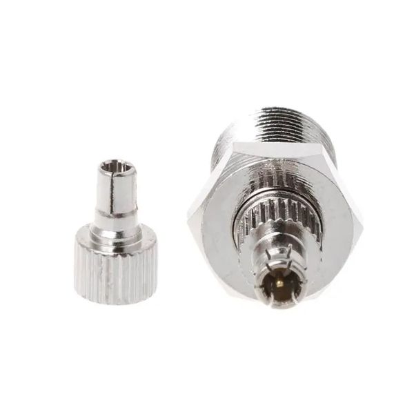 2024 2 uds adaptador Coaxial RF SMA a conector Jack Coaxial TS9 conector hembra SMA a conector macho TS9 plateado