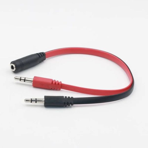 2024 3.5 mm 1 femenino a 2 Audio Aux Aux Audio Mic Mic Mic Mic Cable, auriculares, cabina para la almohadilla para la almohadilla del teléfono para el micrófono Aux