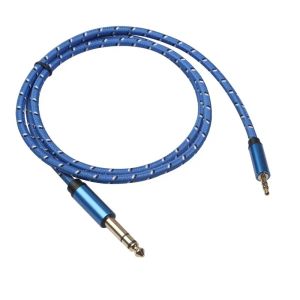 2024 3,5 mm 6,5 mm Audio -aansluitkabel 3.5 6.35 Mannelijk paar BURBAR VOOR GITAAR TALING VERSTERKER CD -speler voor versterker Jack Cable