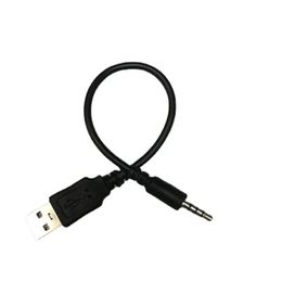 2024 3,5 mm prise de prise audio AUX à USB 2.0 Male Cord de cordon de charge Câble de cordon 100cm Charge à domicile métal