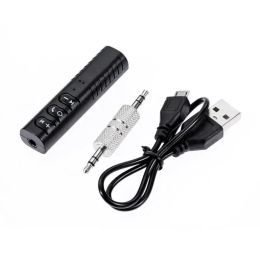 2024 3,5 mm Aux Bluetooth -adapter Bluetooth 5.0 Audio -zender voor auto -hoofdtelefoonluidspreker Muziekontvanger Auto Kit Wireless Donglefor Car