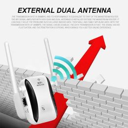 2024 300m Amplificateur de signal de répéteur de chignon à vapeur Repréater WiFi à travers le routeur mural WR29 Nouveau routage de maison AP sans fil pour petite cuite à la vapeur