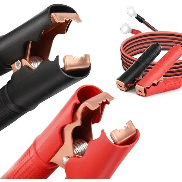 Cable de carga de extensión de conector de Clip de cocodrilo de batería de fusible 2024 30A, adaptador de liberación rápida, desconexión para Cables de motocicleta y coche