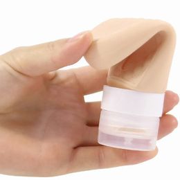 2024 37/60/89 ml Silicona Tubo recargable Vacío Cosmético Container Cream Bottle Travel Dispensador portátil para silicona