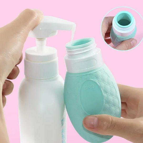 2024 37/60/89ml Silicone Refipillable Tube vide Presque Créateur cosmétique Crème Lotion Bouteille Travel Portable Dispentier, voici 3