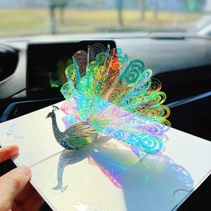 2024 3D Peacock Birthday Christmas Card Pop-up wenskaarten Postkaart Party Wedding Uitnodiging Decoraties Creative Girl Cadeau 240419