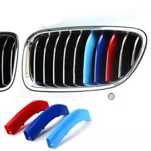 2024 3 stks/partij Auto Grille Netwerk Decor Versieringen Grill Sticker voor BMW E46 F30 E90 3 Serie Auto Stijl BMW grille Sticker BMW Accessoires