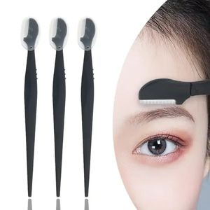 2024 3PCS / Set Setfrow Razor Facial Hair Remover Coimm Triming Makeup Couteau Shaper pour femmes Razor avec Brochas de couteau à sourcils pour CAP