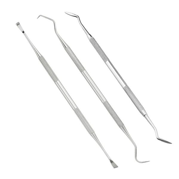 2024 4/5/6 PCS PCS en acier inoxydable Dentiste Préparé Instruments Instruments Tweezer Scale Mirror Mirror Tartar, voici trois