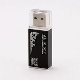 2024 4 In 1 micro SD-kaartlezeradapter SDHC MMC USB SD-geheugen T-flash M2 MS DUO USB 2.0 4 Slot Memory Card Lezers Adapter Ondersteuning 1. Voor