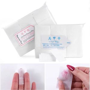 2024 400pcs / emballage Coton Coton essuie serviette Nail Gel Polon Réloignement propre des lingettes sans peluche.