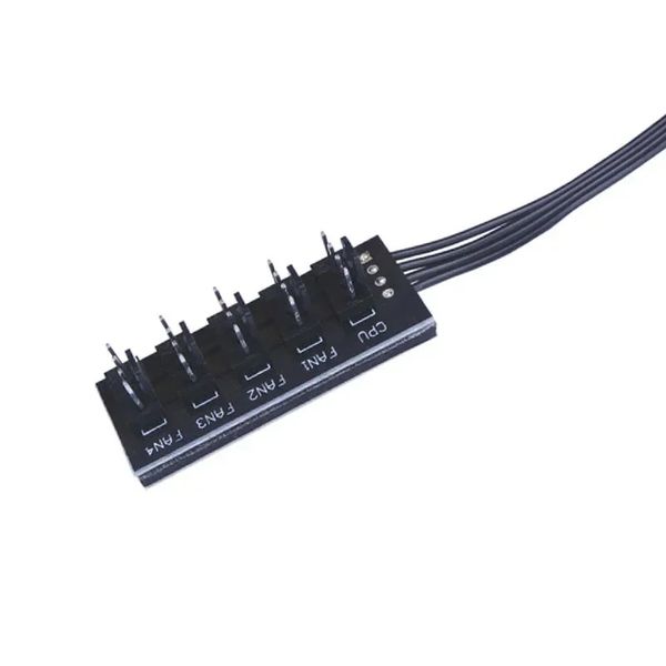 2024 40cm 1 à 5 4 broches molex tx4 pwm ventilateur cpu moyeuse casse pc chasis refroidisseur d'extension d'alimentation