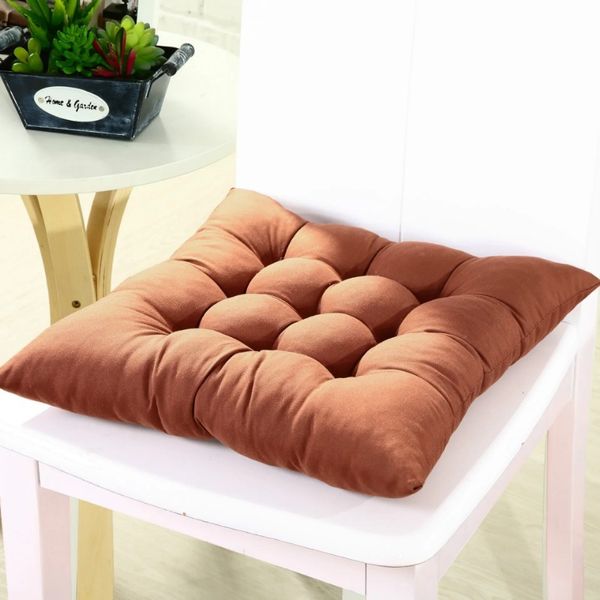 2024 41x41cm ménage épais couleurs de ponceau de ponçage de chaise chaise chaise de bureau d'hiver du bureau d'hiver chaise de siège arrière canapé coussin HIP1.Pour un coussin de chaise épais