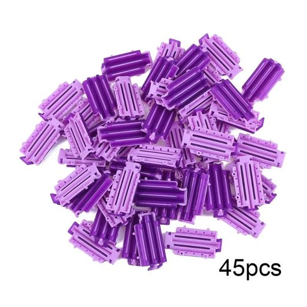 2024 45pcs Rouleaux de cheveux Root Root Cljets Fluffy Wave Perm Rod Bars Clips Clins Curler Curling Curlers Styler For Women Girls For Hair