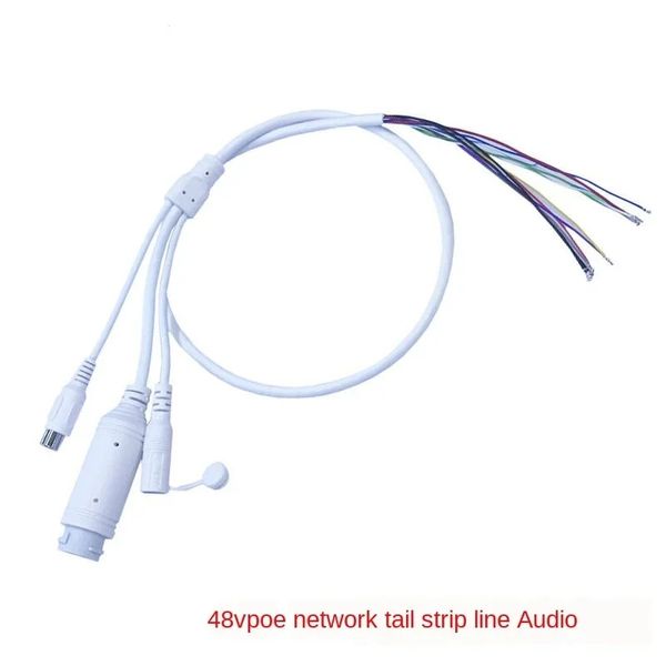 2024 48V à 12V POE Câble avec caméra audio DC Cable RJ45 Câble intégré dans le module POE pour CCTV IP CameraFor 48V à 12V RJ45 POE Câble