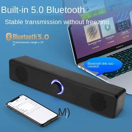 2024 4d Surround Soundbar Bluetooth 5.0 Endeurs d'ordinateur Wired Stéréo Subwoofer Sound Bar pour ordinateur portable PC Home Theatre TV AUX Speaker for Home Entertainment System