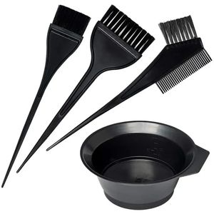 2024 4pcs / ensemble accessoires de teinture des cheveux noirs kit de cheveux colorant colorant peigt