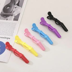 2024 5/6pcs/lote clips de cabello para cabello 11 cm Cintas de peluquería Sección de garras de plástico Barbers de agarre accesorios Sendismo