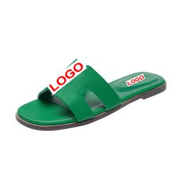 2024-5 Haute qualité pour femmes Sandales Brand Designer Slippers Flip Flip Crocodile Skin Slide Ladies plage Sandale Sandale Summer avec boîte