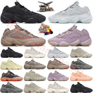 2024 500 vrouwen mannen hardloopschoenen 500s zwarte buitentrainers bot witte blush as grijs bruine klei zoutsteen super maan gele sport sneakers maat 36-46