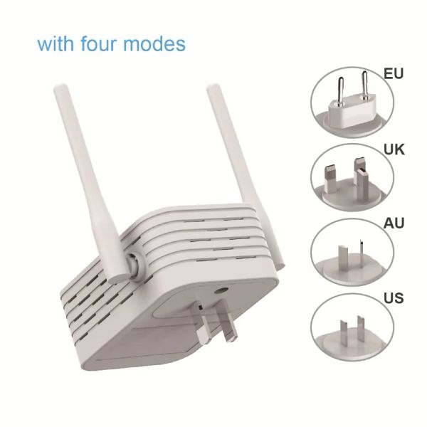 2024 Répéteur WiFi 5GHz Amplificateur de routeur de 1200 Mbps Amplificateur Wi-Fi Extender à longue portée2.4G / 5.8g Signal de signal WiFi Extender sans fil, Sure,