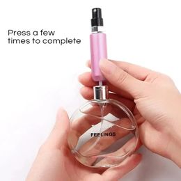 2024 5 ml onderste lading parfum Refilleerbare fles vloeistof container cosmetische spray fles Dispenser Dispenser Druk op draagbare reizen voor reizen