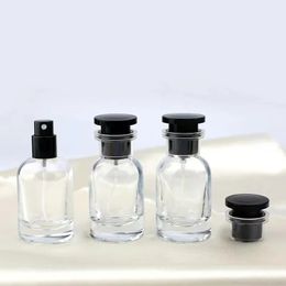 2024 5pcs 30 ml de botella de perfume Spray de vidrio de gama alta de gama alta Botella de perfume de gama alta contenedores vacíos Vacío de botella divisor para botellas de muestra vacías