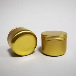 2024 5pcs Cabras de velas de hojalata Jares de almacenamiento vacío Tapa de grano de madera Caja de té cosmética para frascos de hojalata