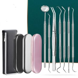 2024 5 -stand Tandgereedschap Set Mondspiegel Pweezers Sonde Dental Kit Instrument Dental Pick Tandarts Bereid gereedschap gereedschap van gereedschap Tools - voor