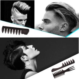 2024 5pcs hommes beauté dents larges brosses à cheveux combustion fourche de fourche hommes barbe coiffure brosse de coiffeuse outil de style coiffeur