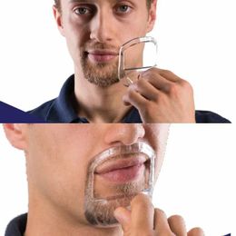 2024 5pcs/set hombres herramienta de estilo de barba hombres plantilla de afeitar de barba de barba barba afeitado de cuidado de la cara modelado de aseo regalo para la herramienta de configuración de la marido