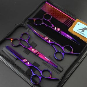 2024 6 pouces coiffes Ciseaux Hair Finage coupe Clipper Clipper Barber Ciscrhes Claits Cisqueurs de coiffure de coiffure Baborber professionnelle pour cheveux