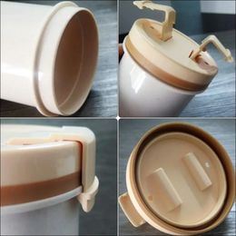 2024 600 ml Milieuvriendelijke Tarwesteel Draagbare Voedsel Thermos Lunchbox Verdikte Lekvrij Soepkop Magnetron Lunchbox Keuken Gereedschap