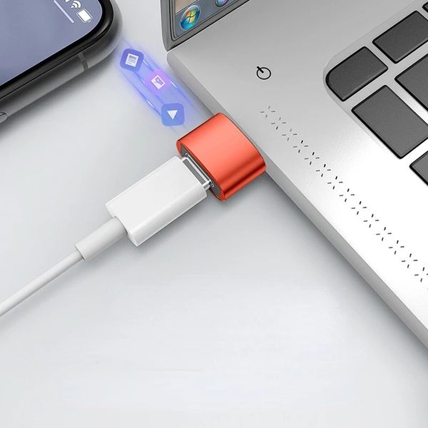 2024 6A OTG USB 3.0 A Tipo C Adaptador Typec Femenino a USB Convertidor masculino Transferencia de datos de carga rápida para MacBook Xiaomi Samsungfor Converter de carga rápida