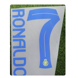 2024 #7 Ronaldo Nameset Impresión Transferencia de calor Insignia de fútbol