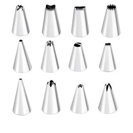 2024 8pcs Set Cream Nozzles Pastry Tools Accessoires voor cake decoreren Pasterijtas keuken bakkerij banketbakkerij - voor crème - voor