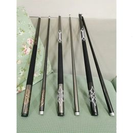 2024 9.5mm 11.5mm 1m 1PC 1/2 Split Cue Koolstofvezel Pool Keu Carbon Materiaal technologie Biljart Accessoires 240314