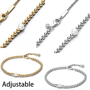 2024 925 Sterling Silver Bracelet Fir Original Me Charm Diy For Women Fashion Jewelry Me ME Link Chain Bracelet Simple Gift