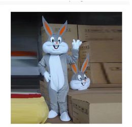 2024 A VERKOOP Like Hot Easter Bunny Mascot Costume Animal Cartoon Fancy Dress Costume Advertentie Rekwisieten Rabbit Mascotter Event Party