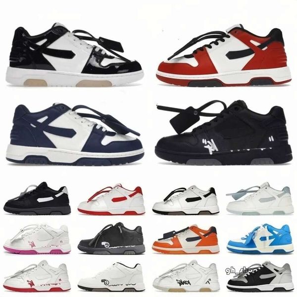 2024 AAA Off Whiteshoes Nuevo Casual para parejas Corte bajo Gris Verde Claro Púrpura Naranja Pinkletter Deportes Zapatos al aire libre Zapatos de diseñador 7352