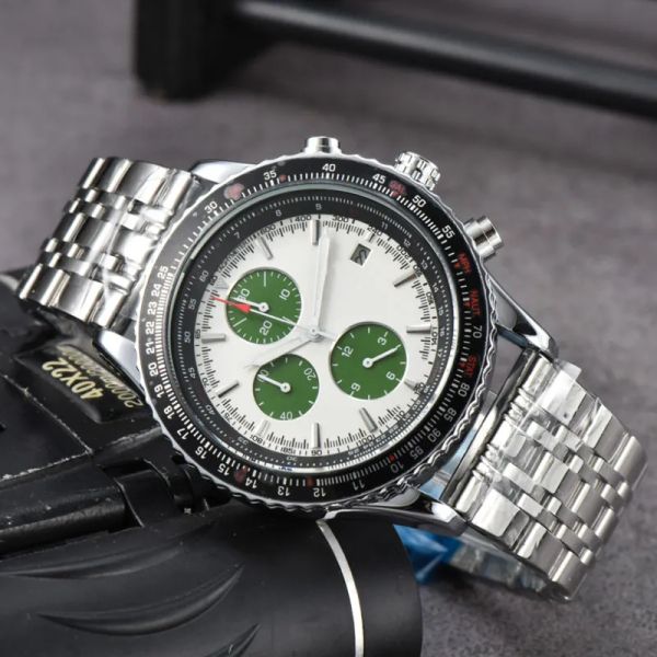 2024 AAA Tops Luxury Mens Watches Designer Quartz Motion Mouvements de bracelet en acier inoxydable Adussable Boucle pliante montres S269