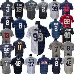 2024 Aaron Juez Juez Jersey Juan Soto Gerrit Cole Anthony Rizzo Jeter DJ Lemahieu Josh Donaldson Giancarlo Stanton Gleyber Torres Rivera EUR S-4XL