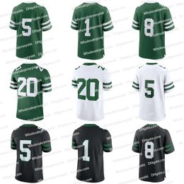 2024 Aaron Rodgers Garrett Wilson 5 Jersey de football Ahmad Sauce Gardner Breece Quinnen Williams Joe Klecko Mosley Jermaine Johnson II Tyron Smith Haason Reddick