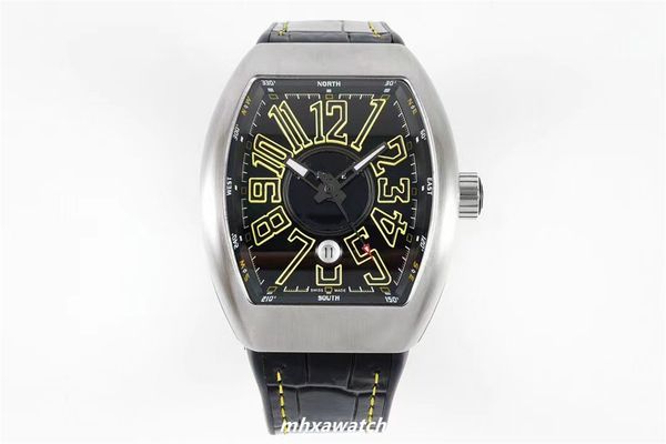 2024 ABF Factory Mens Watch 2824 Taille du mouvement 44X54mm Boîtier en acier fin 316 en verre saphir 28800 amplitude haute fréquence